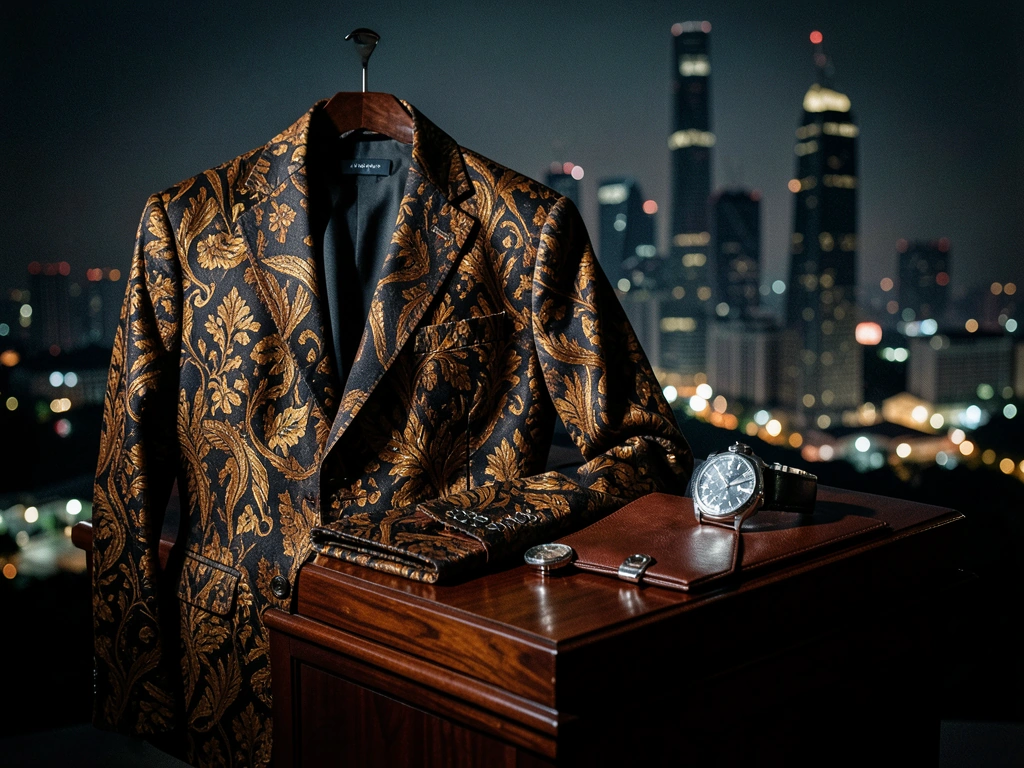 Sartorial excellence in a modern Jakarta setting